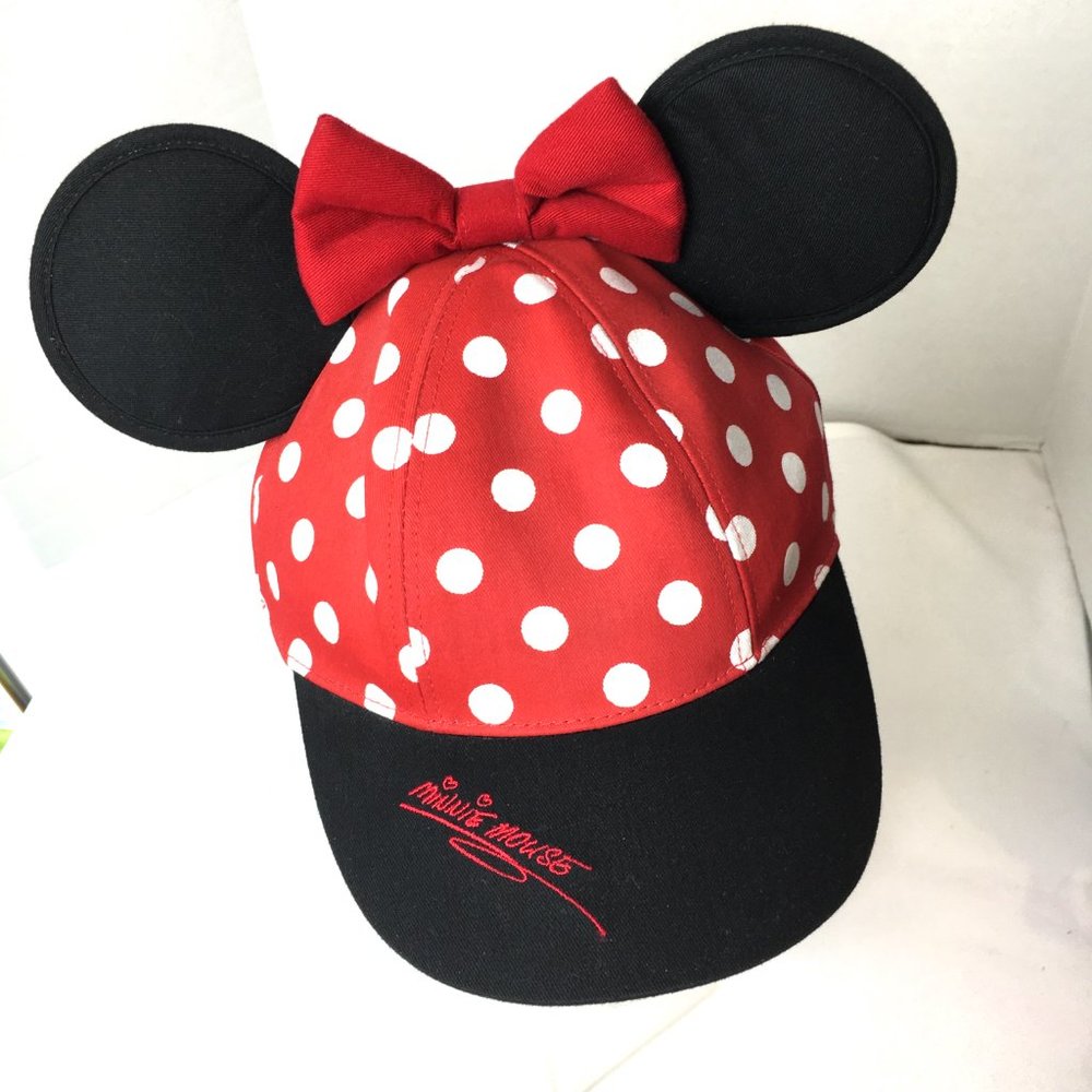 Disneyland Minnie Mouse Hat w/ Ears and Bow